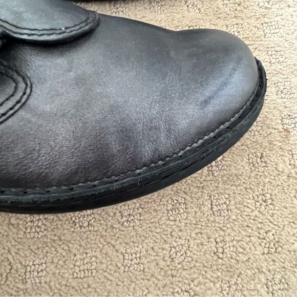 Finn Comfort Metallic Silver Orb Nappa Leather Mule Slide Shoe - Picture 13 of 13